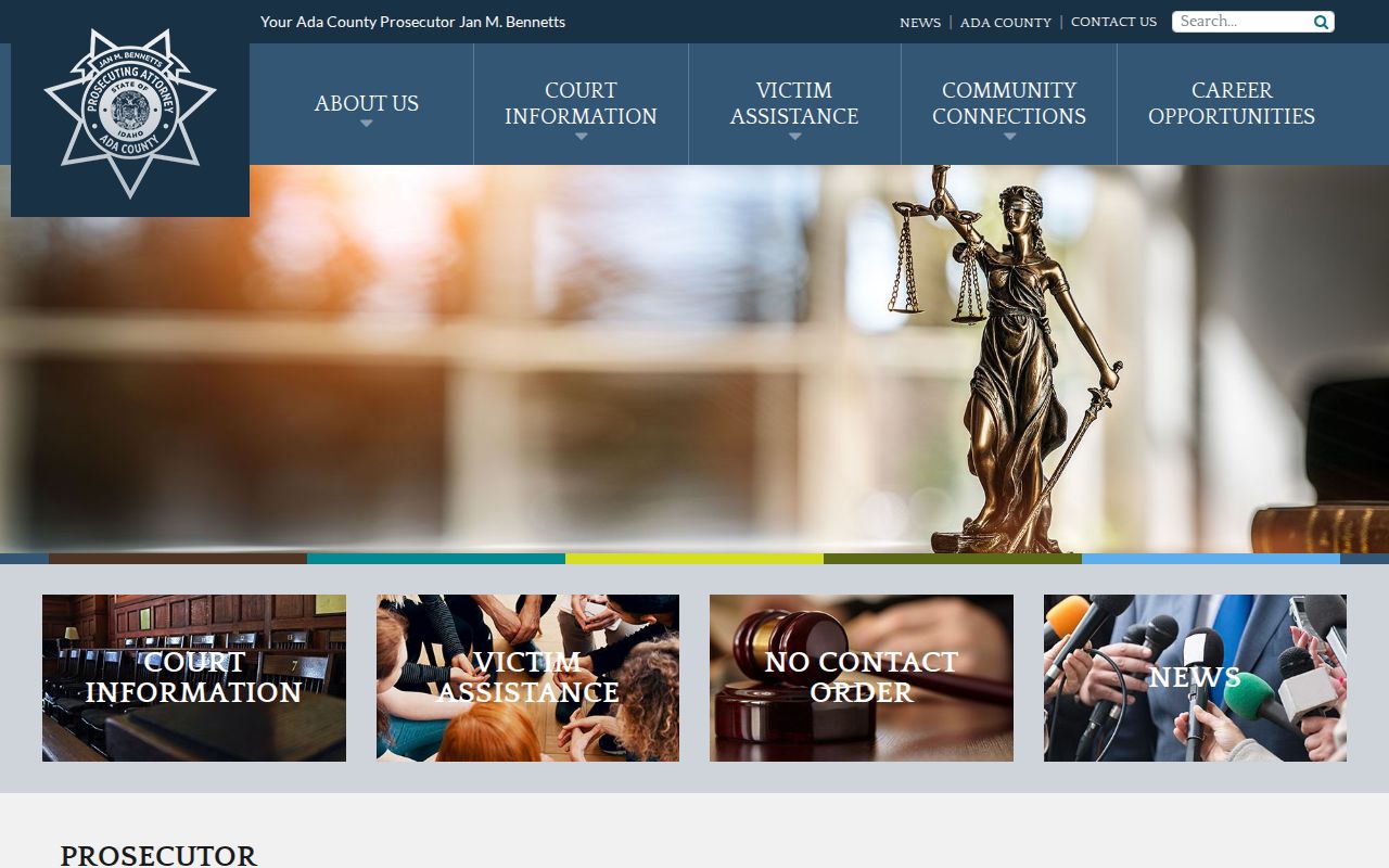 Ada County criminal court cases and Prosecuting Attorney filing role
